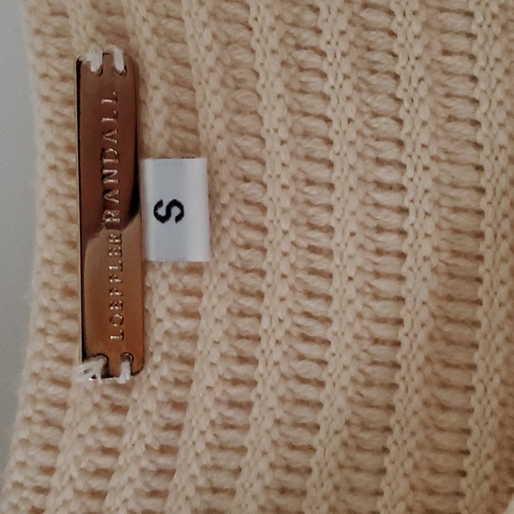 Loeffler Randall Beige Merino Wool Knit Cardigan Size S - Picture 7 of 15